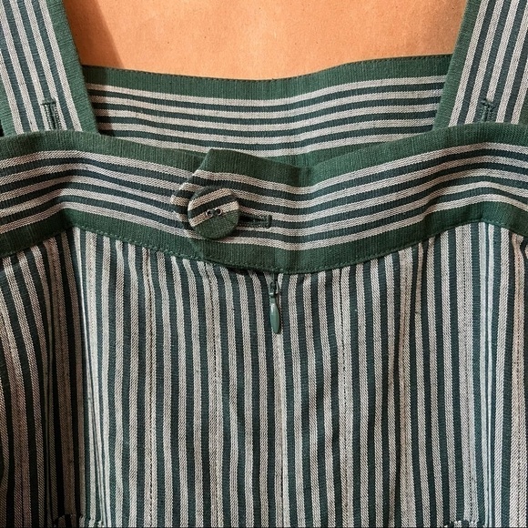 Anthropologie | NWOT Payal Pratap Calypso Stripe Linen Wide Leg Jumpsuit Size 0 - Picture 13 of 15